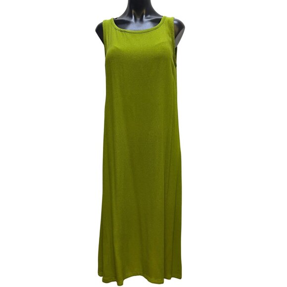 Double D Ranch Tank Green Sleeveless Dress M - Picture 1 of 5